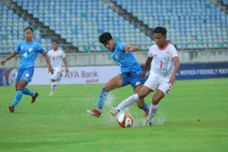 India Womens football team playout 1-1 draw against Myanmar in friendly clash