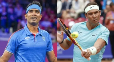 Reunited after 16 years, Sharath Kamal meets tennis legend Rafael Nadal in Olympic village