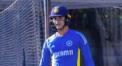 Abhishek Sharma gives a death stare to Pakistan A bowler after getting out