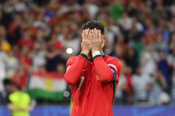 Cristiano Ronaldo breaks down after being denied from spot
