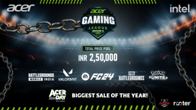 Second Season of Acer Gaming League Returns with Rs. 2.5 Lakh Prize Pool
