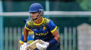 WATCH: Rahul Dravids son Samit tonks a massive six in the Maharaja Trophy 2024