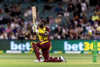 Andre Russell smokes quickfire 36 runs off 15 balls in final T20I before retirement