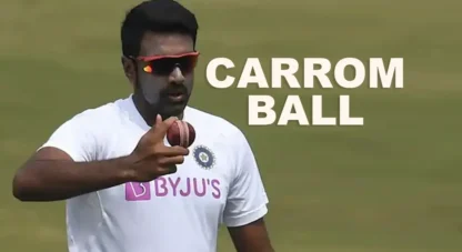 What is a carrom ball in cricket?