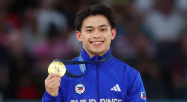 Filipino gymnast Carlos Yulo gets bizarre lifetime free colonoscopy as reward for Paris Olympics gold medal