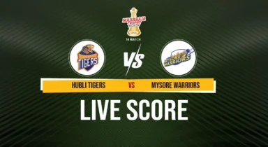 Maharaja Trophy Live: Samit Dravid in action as Mysore Warriors take on Hubli Tigers