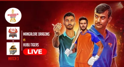 Maharaja Trophy: Hubli Tigers beat Mangalore Dragons by 15 runs