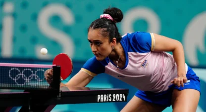 Manika Batra stuns world no. 8 Bernadette Szocs in table tennis team event at Paris Olympics