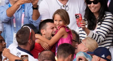 Novak Djokovic shares emotional gold medal triumph with crying and hugging daughter at Paris Olympics 2024