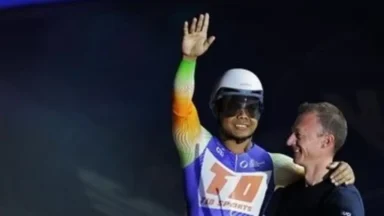 Esow Alben shines at Korea Track Cup, clinches silver medal in Mens Elite Keirin