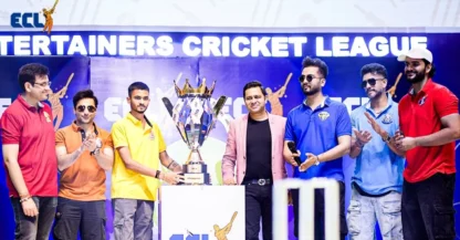 What is the time of Entertainers Cricket League 2025 matches?