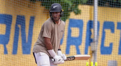 Rachin Ravindra trains at CSK Academy as rain threat remains on AFG vs NZ Test in Greater Noida