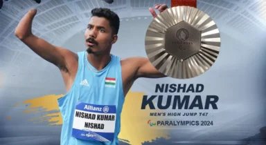 Paris Paralympics: Nishad Kumar clinches silver in mens high jump T47