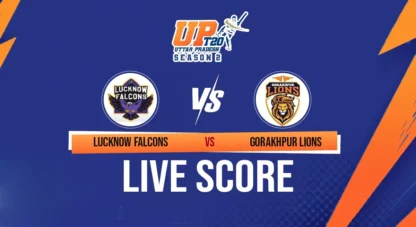 UP T20 League Live Score: Gorakhpur Lions beat Lucknow Falcons by 6 wickets