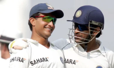 Dhoni recalls handing captaincy back to Ganguly in farewell match