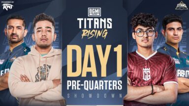 BGMI Titans Rising Points Table for Pre-Quarters Day 1