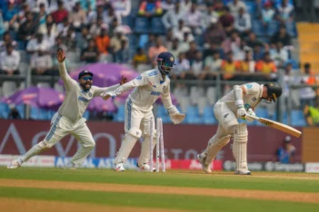 IND vs NZ 3rd Test: Umpire gives stern warning to Rohit Sharma & Sarfaraz Khan over chirping on field