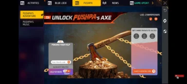 How to Unlock Pushpas Axe in Free Fire Max