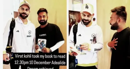 Virat Kohli meets a fan who travelled 10.279 km to watch him in IND vs AUS 3rd Test in Brisbane
