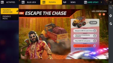 How to Get the Free Fire Max Pushpa 2 Truck Skin