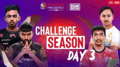 BGMI ESL SPS Challenge Season Day 3 Standings and more