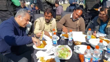 PCB chairman hosts special luncheon to honour 1,500 workers deputed for Gadaffi Stadium renovation work