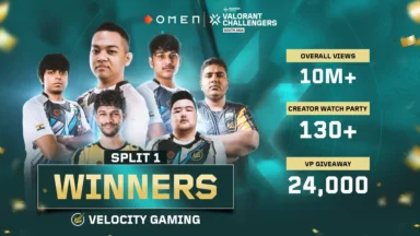 Velocity Gaming Wins OMEN VALORANT Challengers South Asia 2025 Split 1