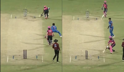 WATCH Rare run out in MPL 2025 as keeper hits both stumps with one throw