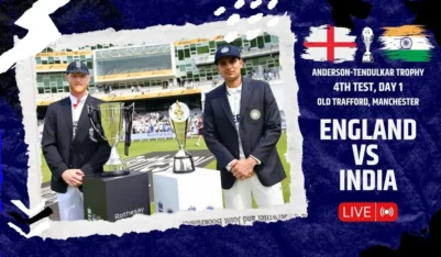 Ind vs ENG 4º teste, dia 1 LIVE: Shubman Gill & Co Brace para Must Win Tie em meio a uma ameaça de chuva