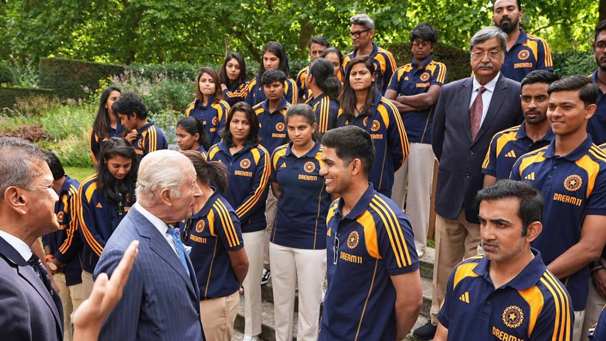 Team India's royal moment: Shubman Gill, Harmanpreet meet King Charles at London Palace