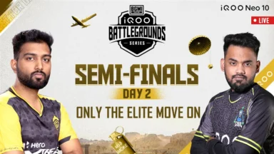 BGMI iQOO Battlegrounds Series 2025 Semifinals Live Standings of Day 2 Matches