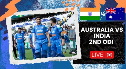 India vs Australia 2nd ODI LIVE: Gill-Rohit struggle against Hazlewood