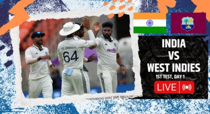 India vs West Indies 1st Test LIVE 1 भारत बनाम वेस्ट इंडीज 1 टेस्ट, डे 1 लाइव: सिरज एंड कंपनी लंच से पहले 5 ले लो
