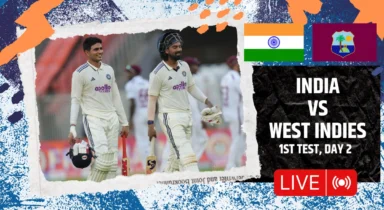 IND vs WI 1st Test Day 2, LIVE: Ravindra Jadeja slams 6th Test ton, India end day at 448/5