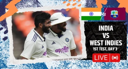 India vs West Indies 1st Test, Day 3 LIVE: Siraj strikes after Gill declares early
