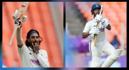 'Daddy hundreds': KL Rahul & Dhruv Jurel bring up memorable century celebrations against West Indies