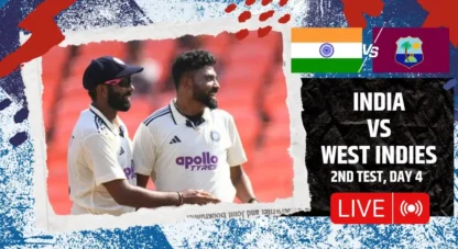 India vs West Indies 2nd Test, Day 4 LIVE: Last pair brings up 50 partnership, WI lead by 91 at tea