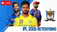 IPL Retention Day LIVE: Big trades confirm as Samson moves to CSK