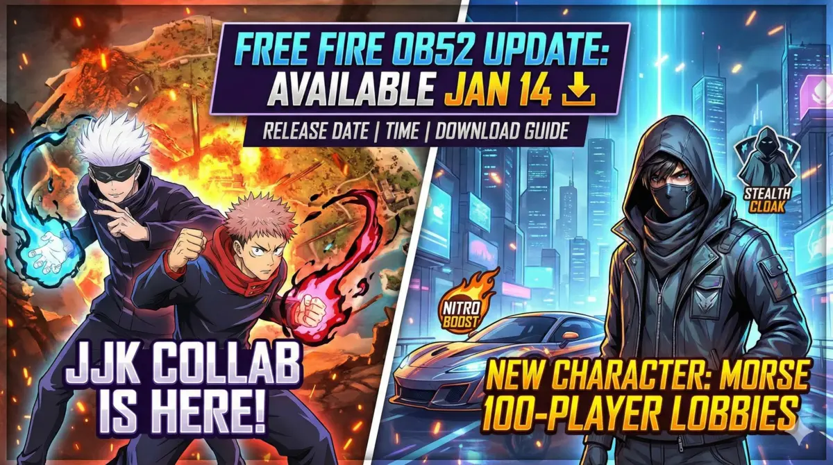 How To Download Free Fire OB52 Update: Release Date, Time, Collab, and More
