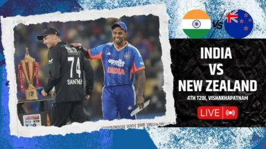 India vs New Zealand 4th T20I: No party in Vishakhapatnam as Kiwis run away with 50-run win