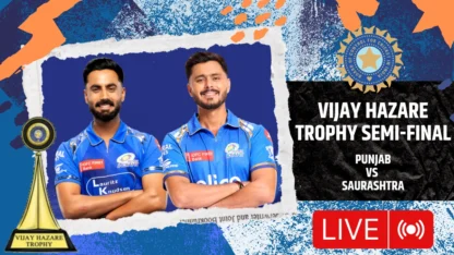PUN vs SAU, VHT Semifinal: Vishvaraj Jadejas unbeaten ton powers Saurashtra to VHT final