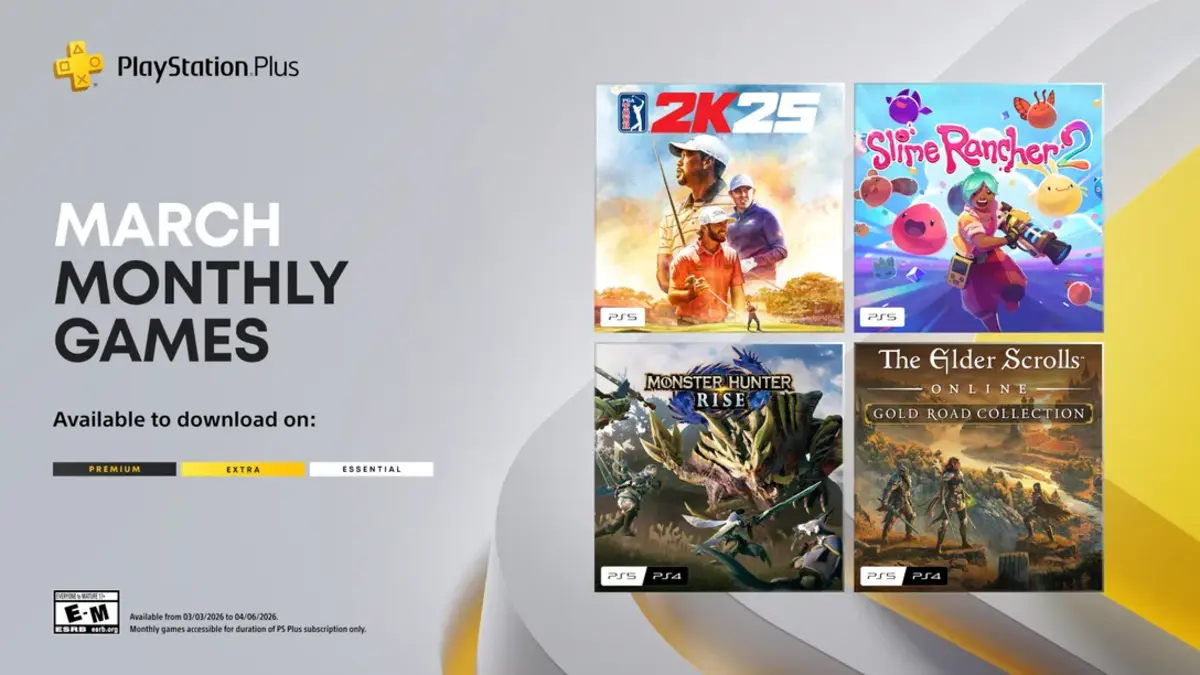 PlayStation Plus March 2026 Lineup: Slay Monsters, Sink Putts, and More