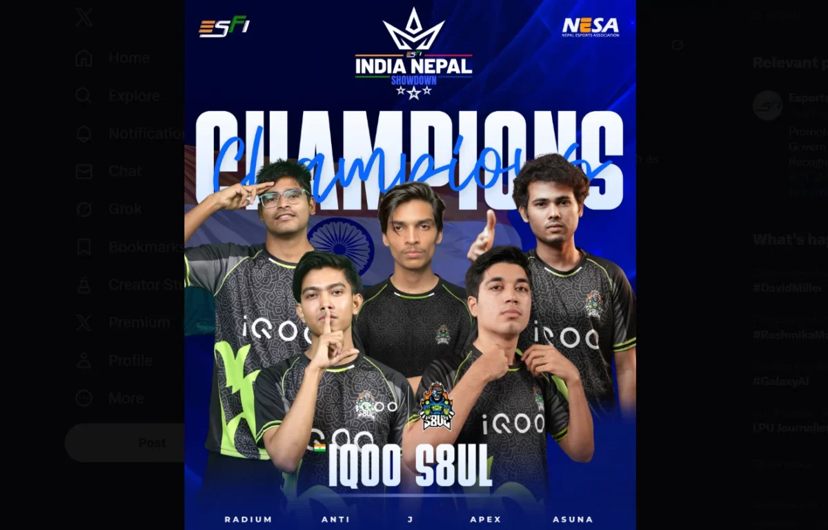 iQOO S8UL Crowned Champions at India vs Nepal MOBA Legends 5v5 Showdown