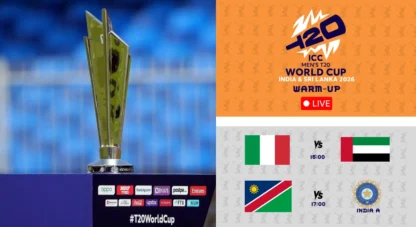 T20 World Cup warm-up LIVE: Italy take on UAE
