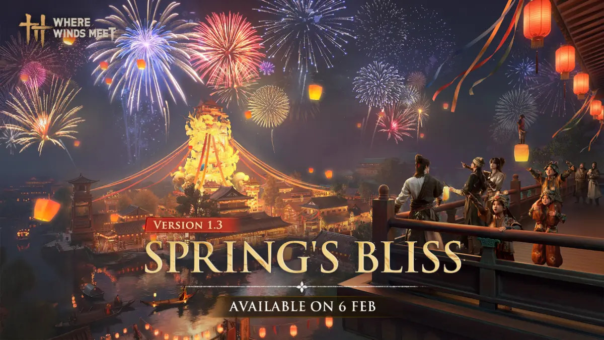 Where Winds Meet 1.3 Version “Spring’s Bliss” Available On February 6th