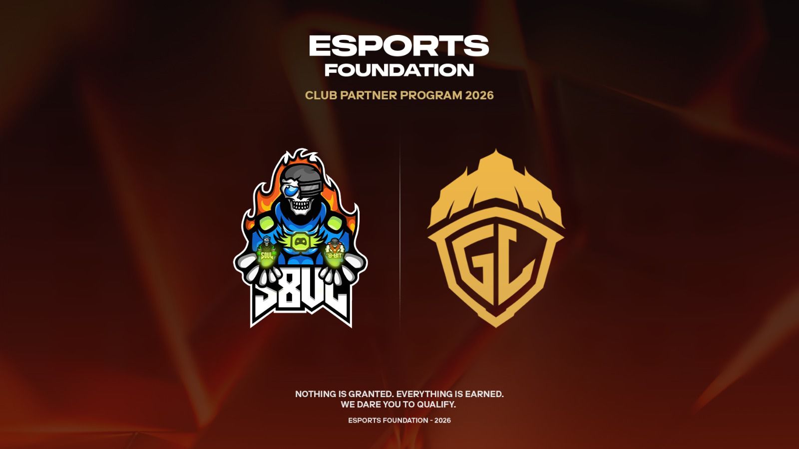 S8UL and GodLike Esports Selected for 2026 Esports Foundation Club Partner Program