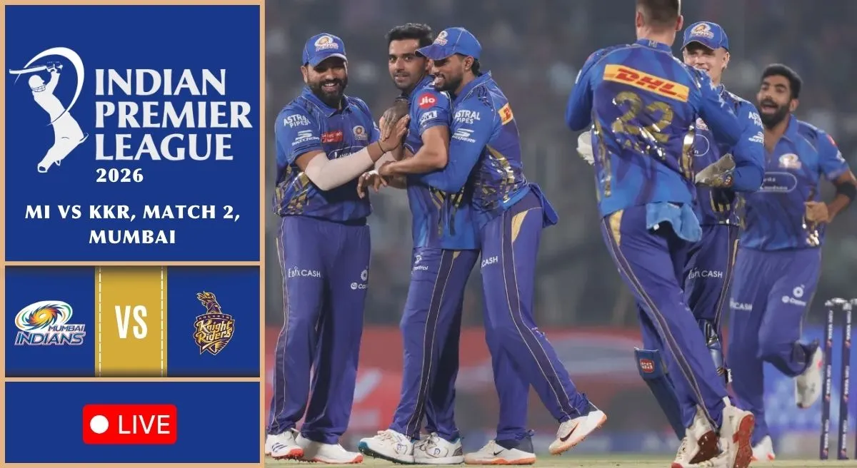 MI vs KKR Live Score, IPL 2026: KKR bat first as Hardik Pandya opts to bowl at Wankhede