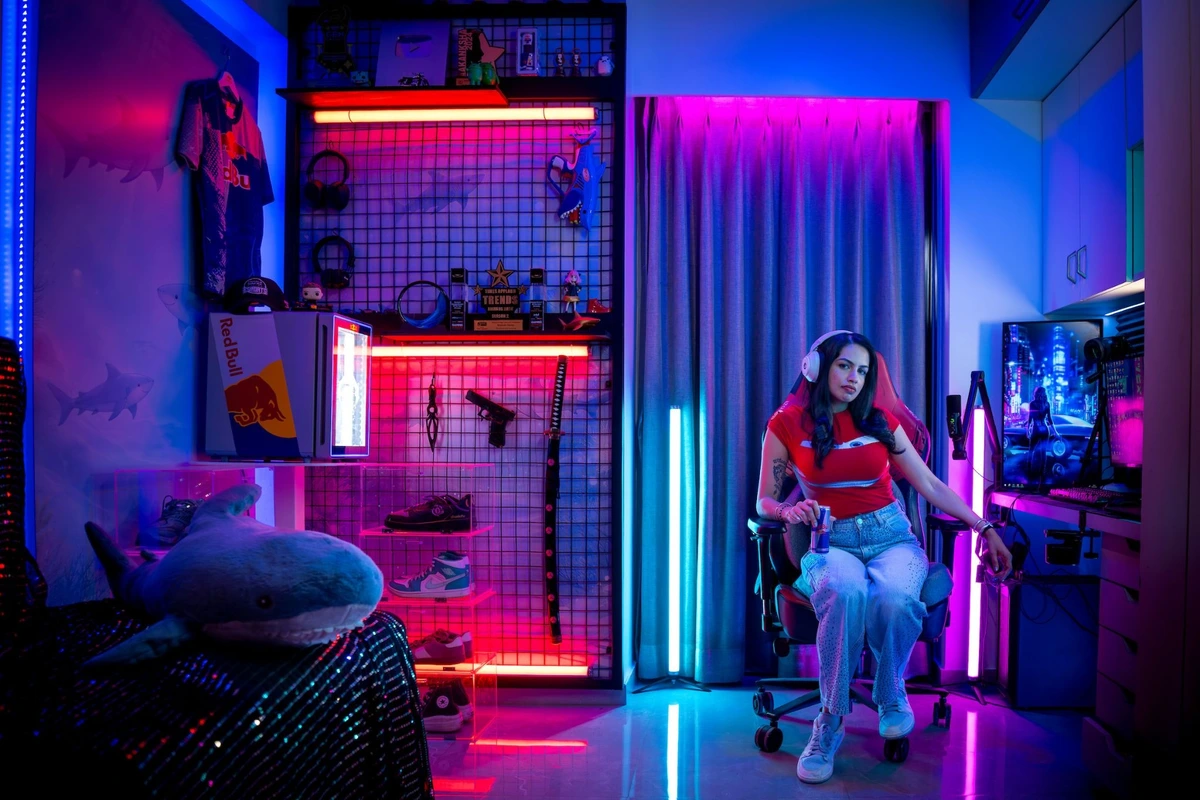GodLike Esports’ gaming creator Sharkshe unveils upgraded gaming room powered by Red Bull