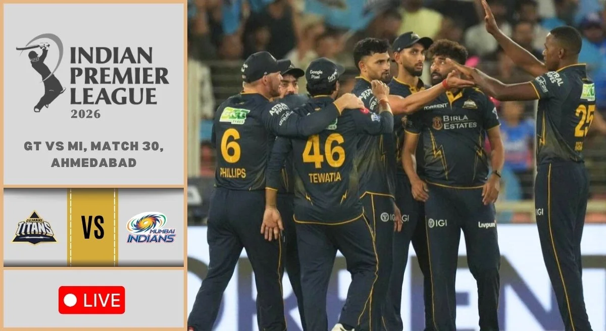 GT vs MI Live Score, IPL 2026: Gujarat opt to bowl in Ahmedabad