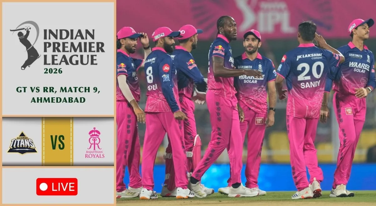 GT vs RR Live Score, IPL 2026: Rajasthan opt to bat, Shubman Gill down with muscle spasm